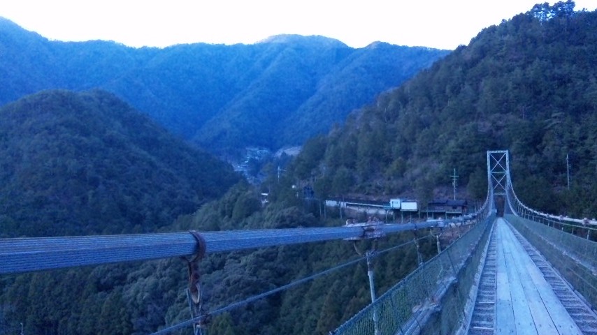 日本一の吊り橋。