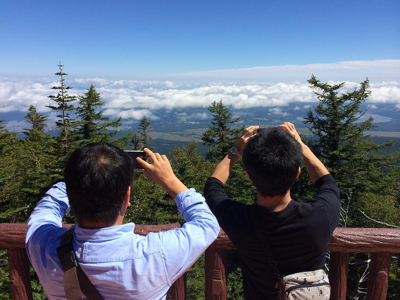 富士山に初めて登りました