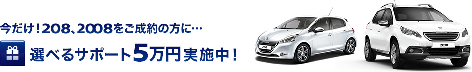208/2008 選べるサポート実施中！！