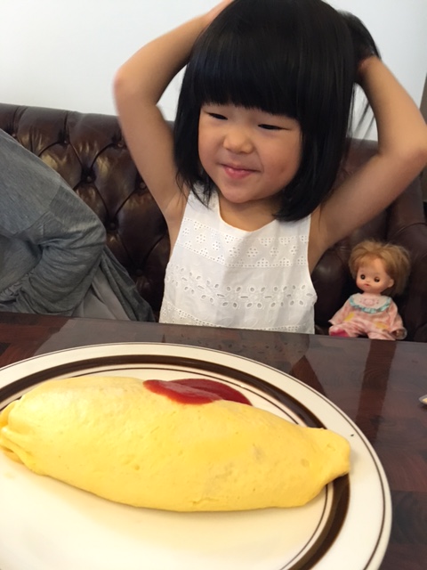 スフレパンケーキダブルで
