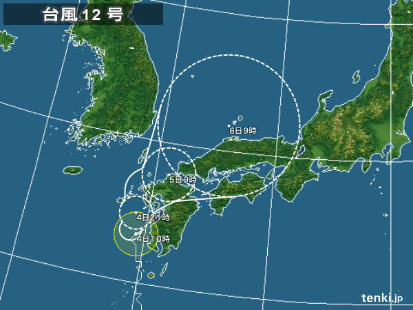 次は台風12号！