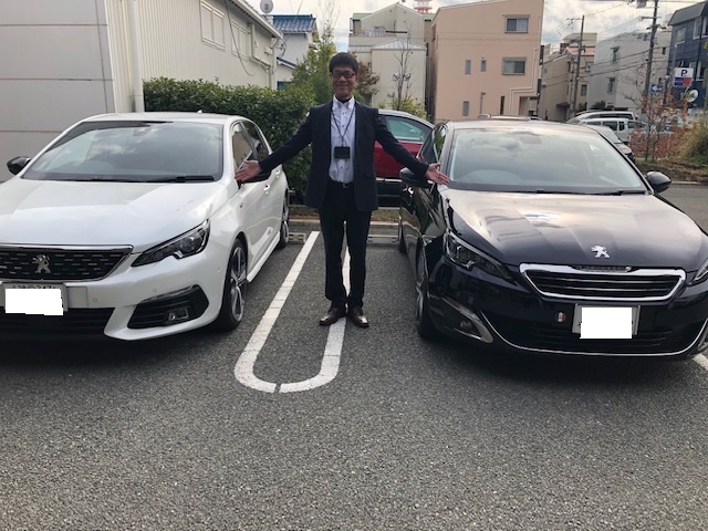 308GT-BlueHDi　パールホワイト　納車式