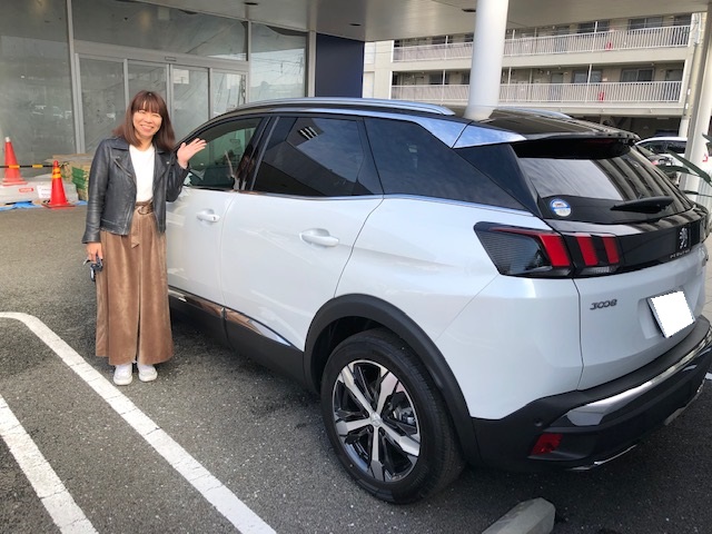 3008GT　パールホワイト　納車式