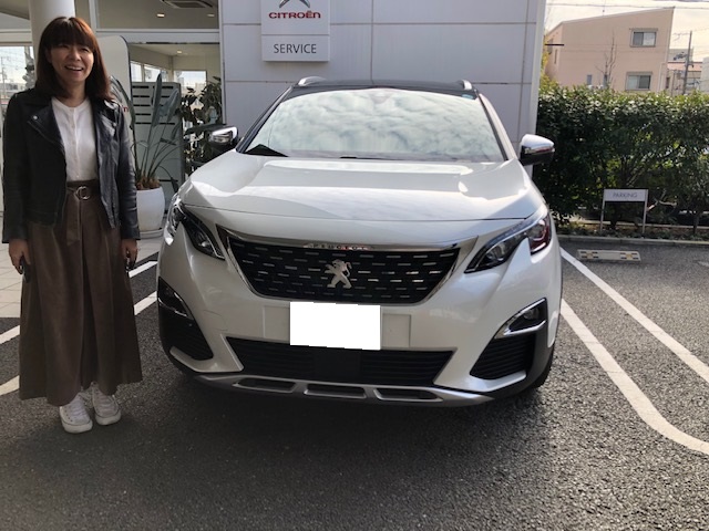 3008GT　パールホワイト　納車式