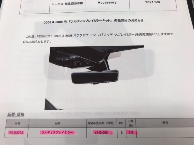 フルディスプレイミラー発売！