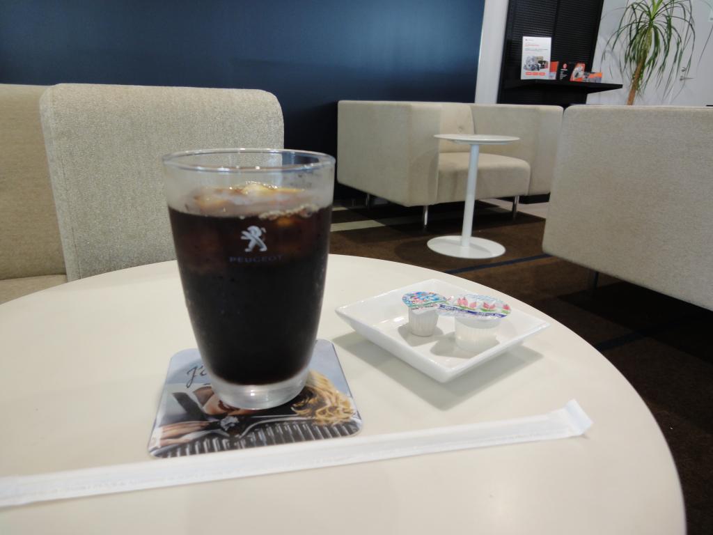 ショールームで癒しのひと時を